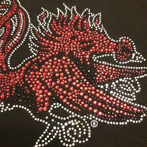 Sequined Carolina Gamecocks ladies top